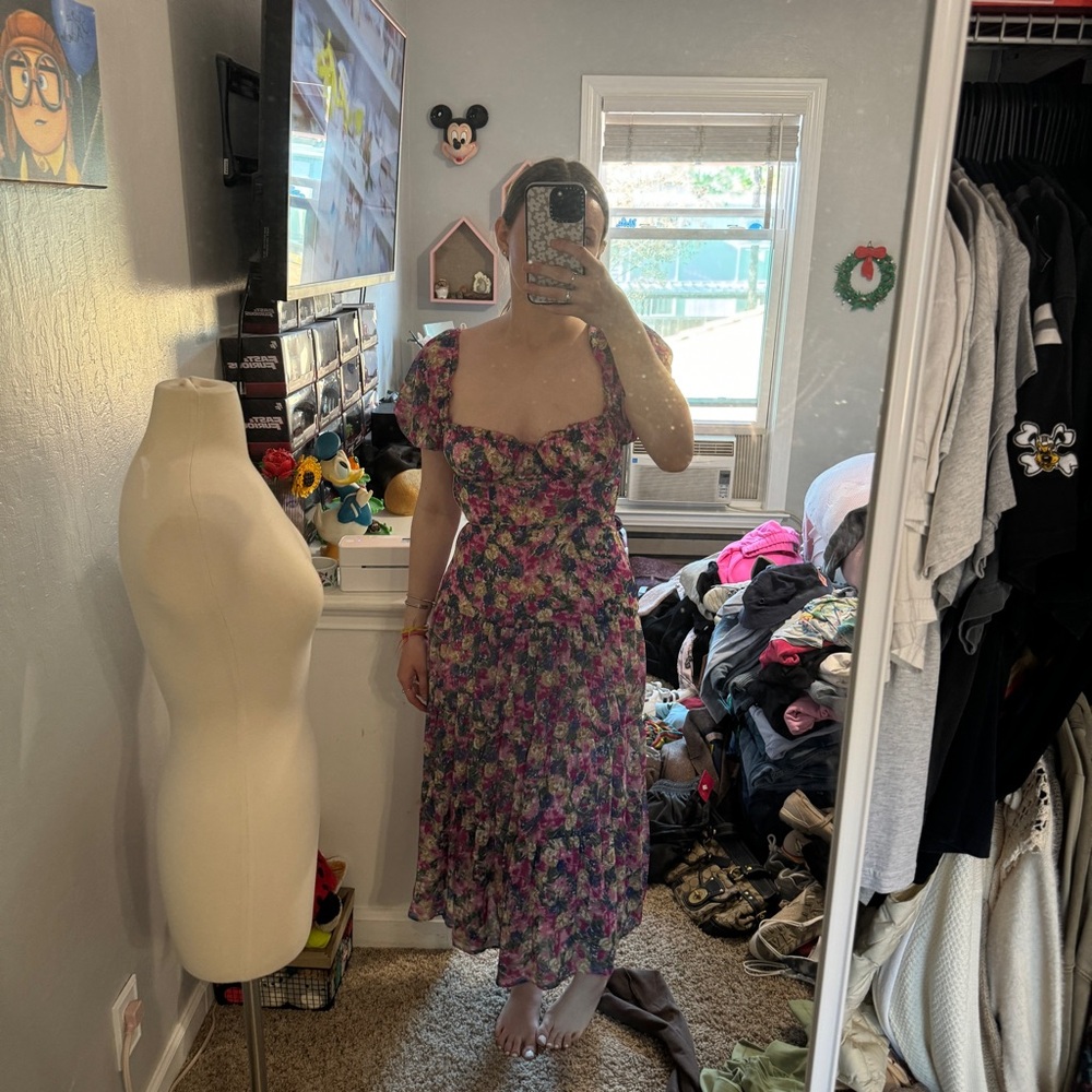 Astr Floral Maxi Dress